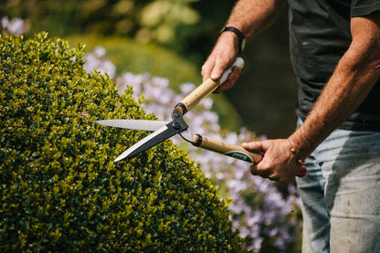 - Unibos Heavy Duty 20” Hedge Shears for Gardening | With Wooden Handles | Rust Resistant Steel -