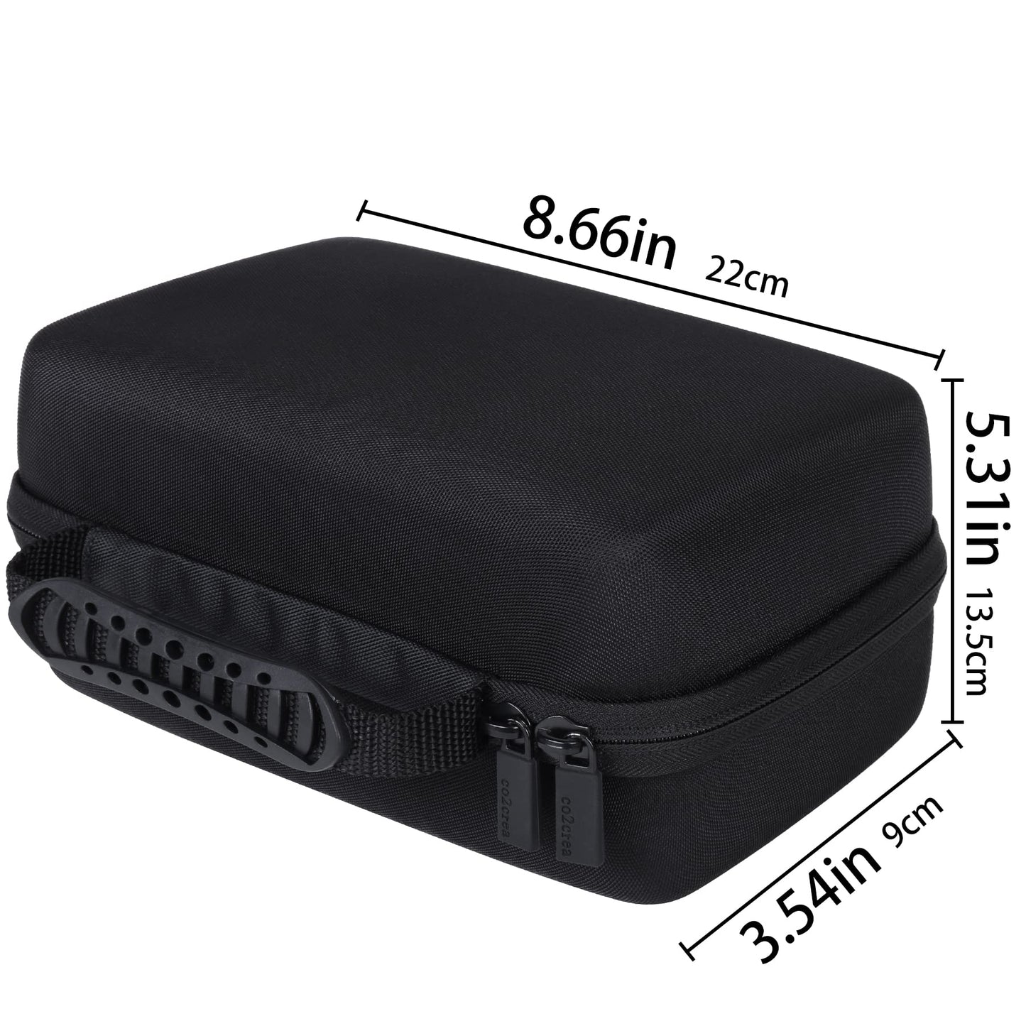 co2CREA Hard EVA Shell Storage Dart Case for 12 Steel Tip or Soft Tip Darts, Carrying Case with Numerous mesh Pockets Holder for Dart Tips,Shafts,Flights and More Dart Accessories,Case Only