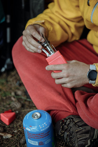 - Sandy Beach Portable Stove | Folding Camping Stove Piezo Ignition | Mini Gas Stove -