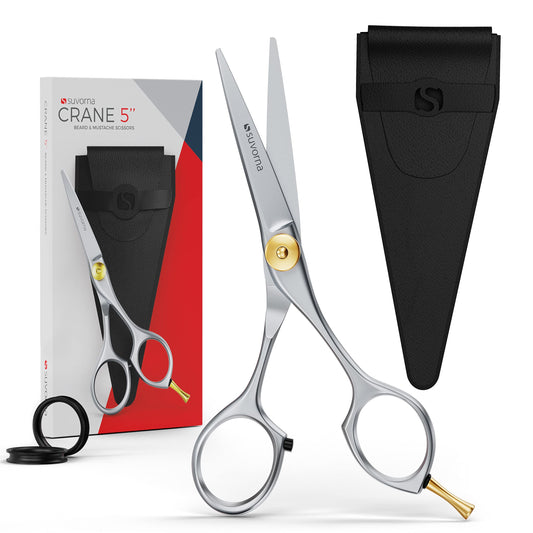 - Suvorna Beard and Moustache Scissors for Men, Hairdressers, Salons, Barbers & Professionals | 5.5" | Stainless -