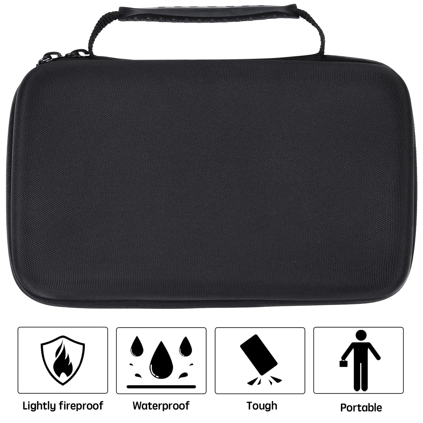 co2CREA Hard EVA Shell Storage Dart Case for 12 Steel Tip or Soft Tip Darts, Carrying Case with Numerous mesh Pockets Holder for Dart Tips,Shafts,Flights and More Dart Accessories,Case Only