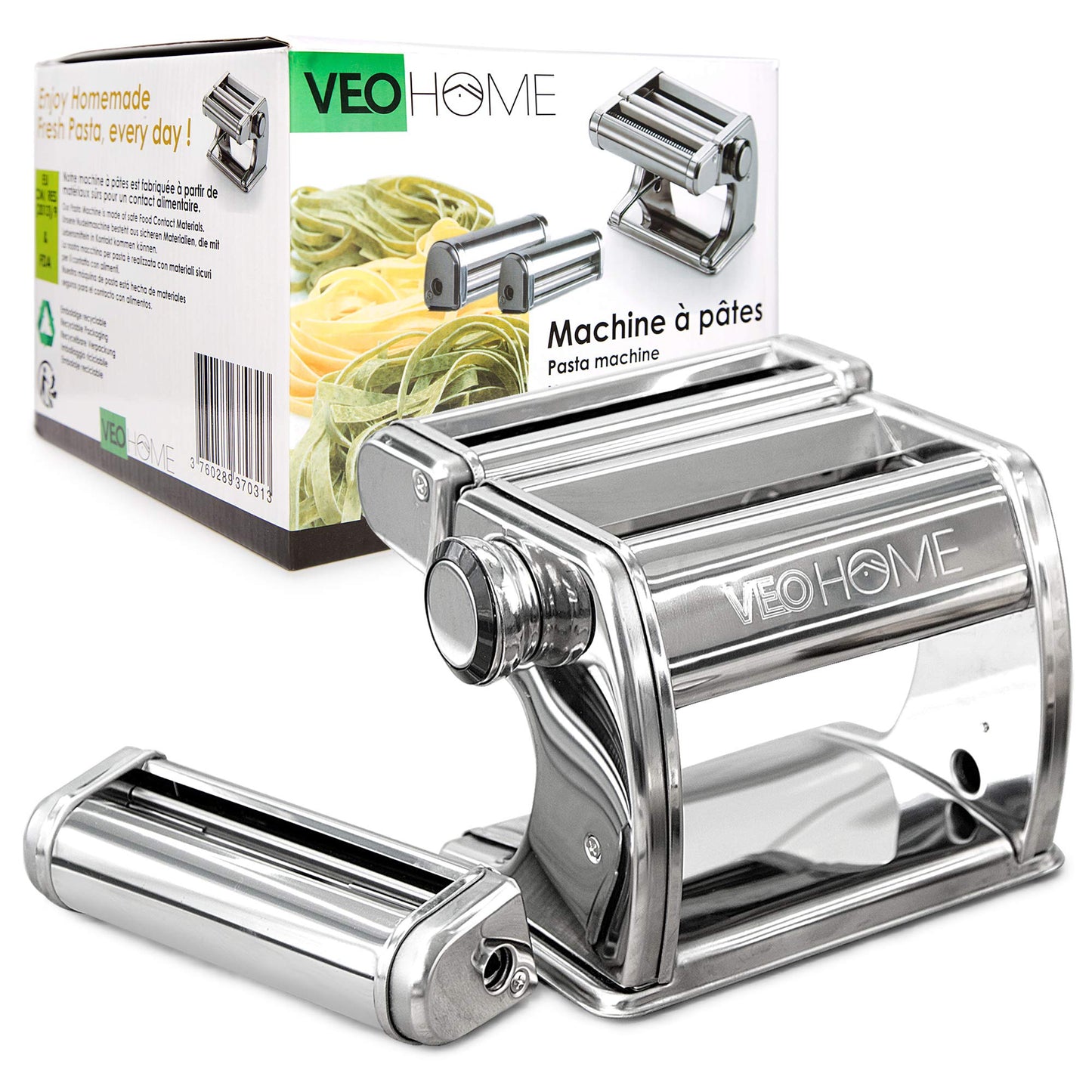 - Manual Pasta Maker with Dryer | Multi-Pasta Stainless Steel Italian Flat Dough Machine -