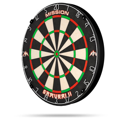 - Mission Darts DB023 Samurai II | Professional Competition Standard Dartboard with Ultra Thin Wire Construction and Non Fade Colours -