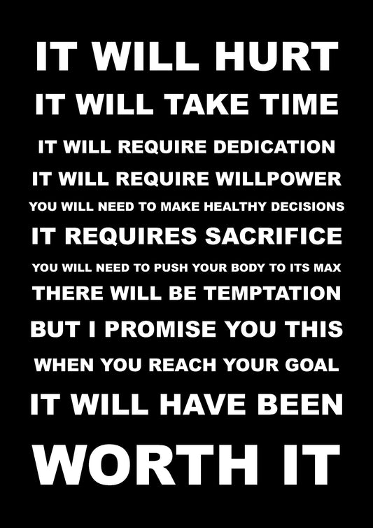 - New larger size 23 x 16 inch (A2) Inspirational Motivational Quote Sign Poster Print -