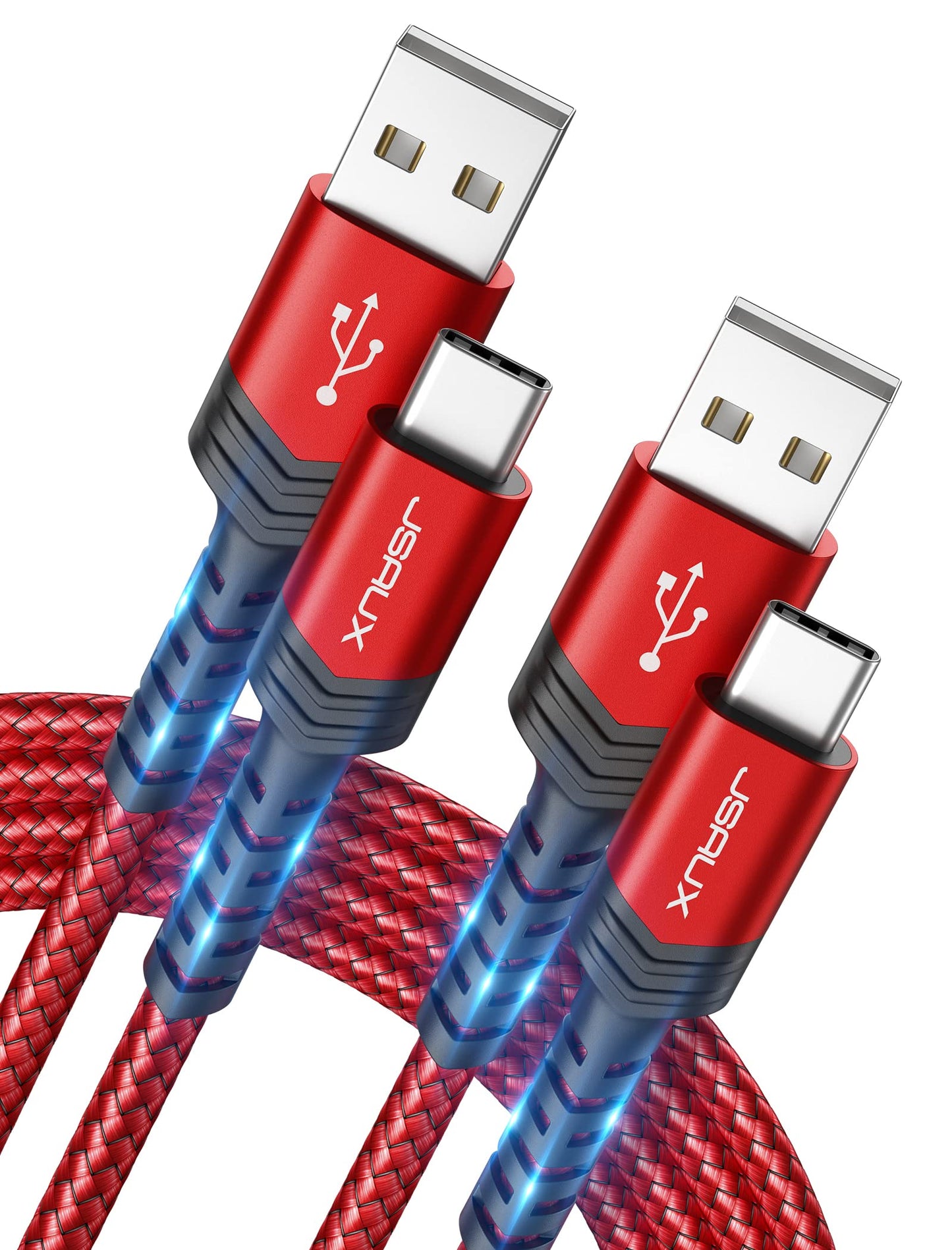 - JSAUX USB C Cable (2m 2-Pack) |  3.1A Fast Charging | Type C Fast Charger Cable -