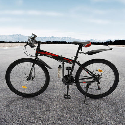 - Tagtuell 26 Inch Mountain Bike |  Foldable MTB with 21 Speeds -