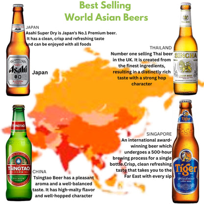 - Lagers Of the World Beer Gifts for Men | A Case of 4 Premium bottled beers -