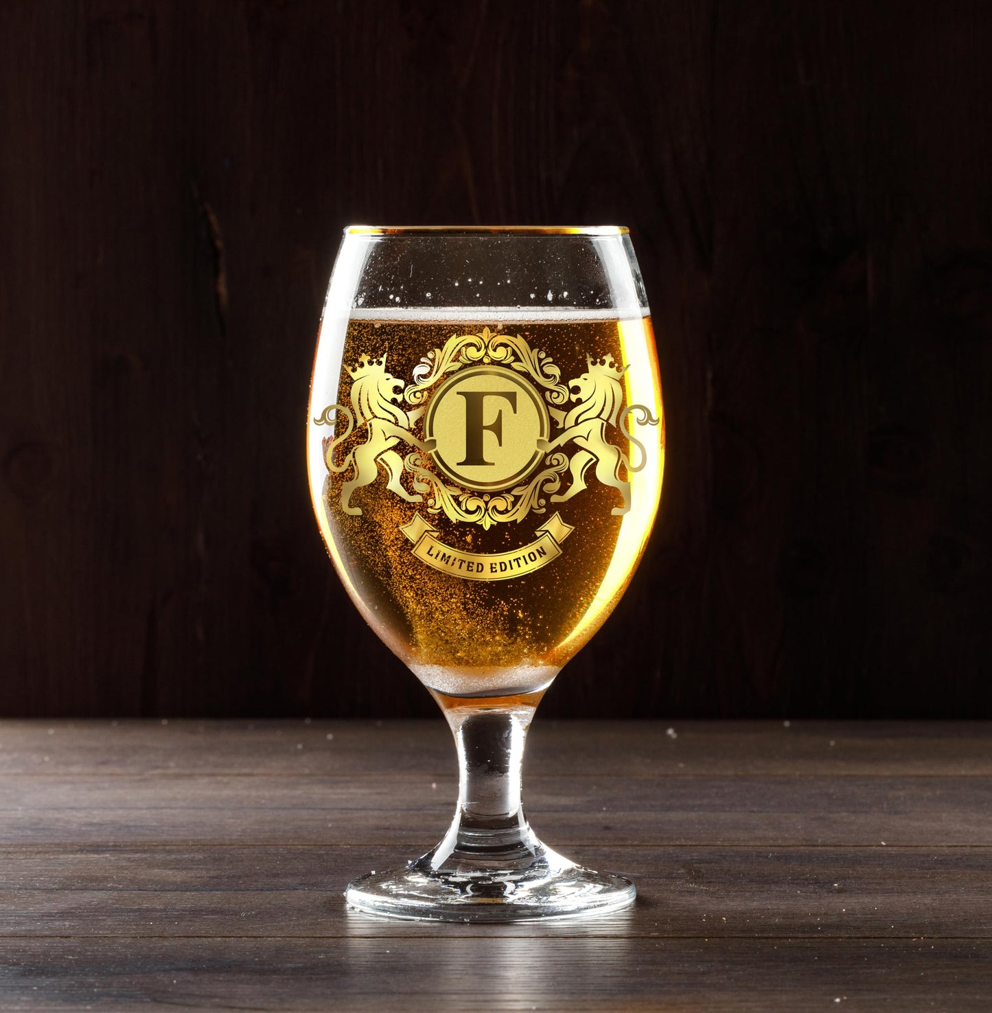 CROWNLY CRYSTAL® Personalised Gifts for Men Beer Glasses Gifts for Him Gifts for Dad Pint Glasses Gift Ideas for Men Gifts for Brother Gift Sets for Men Husband Birthday Gifts Beer Gifts for Men (F)