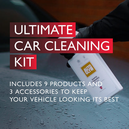 Autoglym Supreme Car Care Collection, 12pc Car Cleaning Kit, Car Cleaning Gift Set, Black