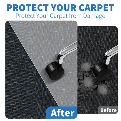 - WASJOYE Carpet Chair Mat for Home Office, 75 * 120cm Transparent Clear Carpet Floor Protector Cover