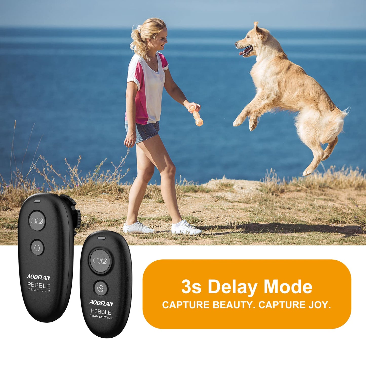 AODELAN for Canon Remote Shutter Release,Wireless Camera Remote for Canon T6,T7,T5,T3,EOS RP,T8i,T7i,T6i,T2i,2000D,6D,SL1,SL2,5D Mark IV,6D Mark II,Replace RS-80N3 & RS-60E3