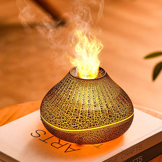 - Flame Diffuser Upgrade 7 Colour Essential Oil Diffuser -