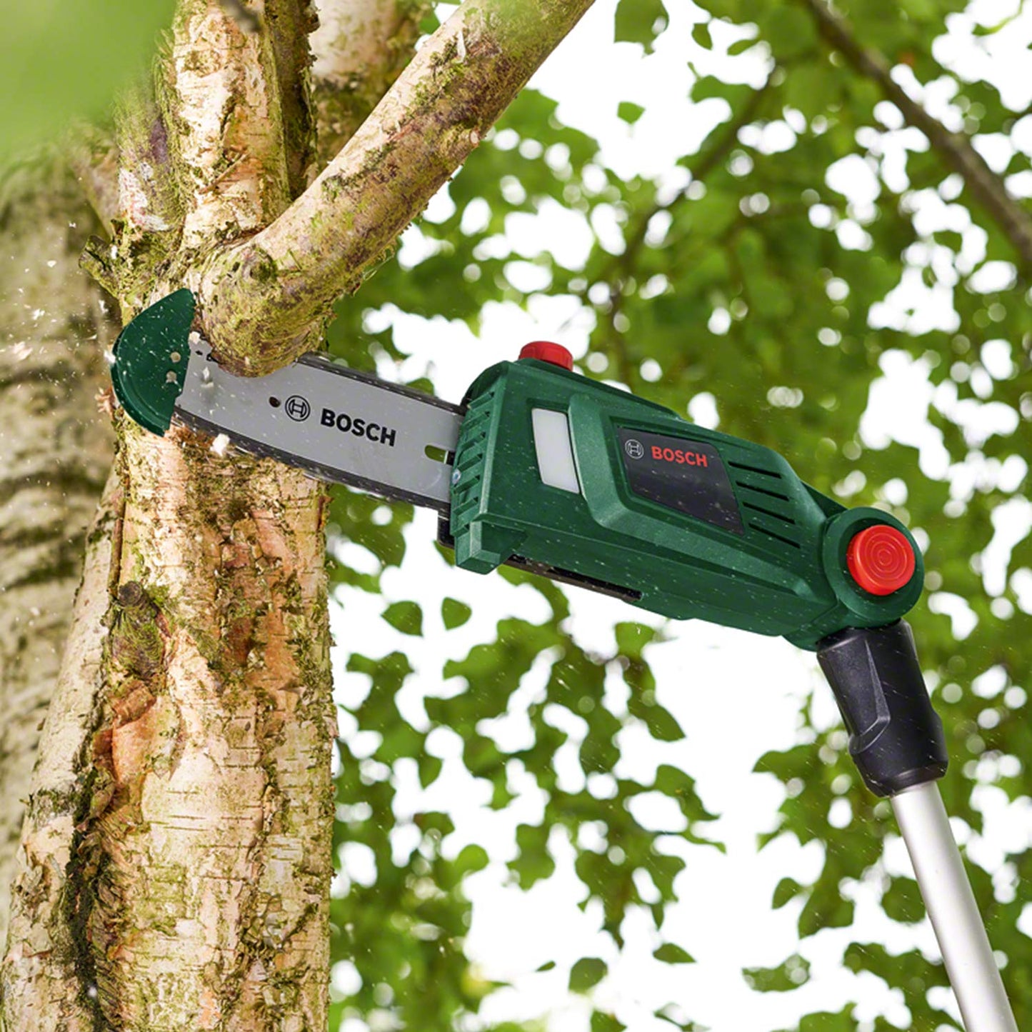 Bosch Cordless Pruner UniversalChainPole 18 (battery 2.5 Ah, 18 Volt System, in carton packaging)