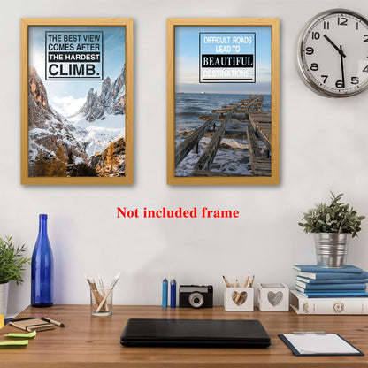 - GTOTd Motivational Poster | Wall Art | 8-Pack | 11.5" x 16.5" | Inspirational Quotes -