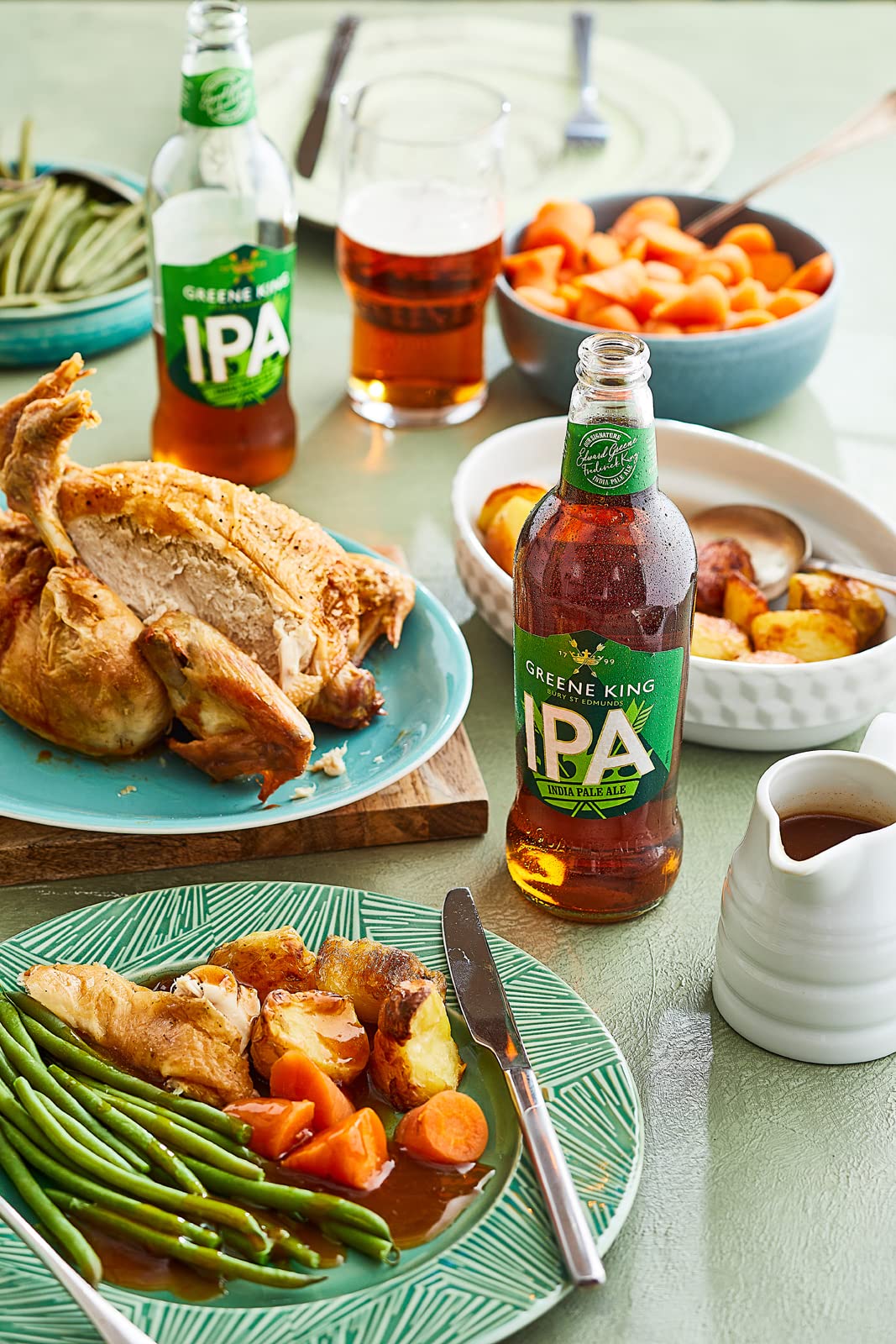 - Greene King IPA Ale Bottled Beer | Case of 8x 500ml beer bottles -