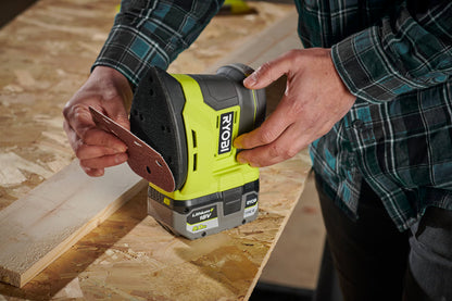 - Ryobi R18PS-0 18V ONE+ | Cordless Corner Palm Sander | (Body Only) -