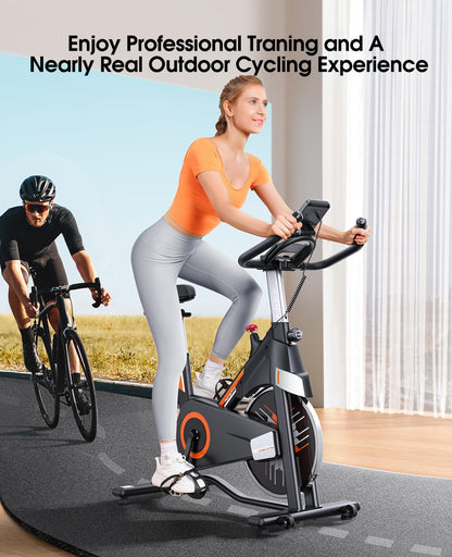 - Exercise Bike, 150KG Weight Capacity Indoor Cycling Bikes -