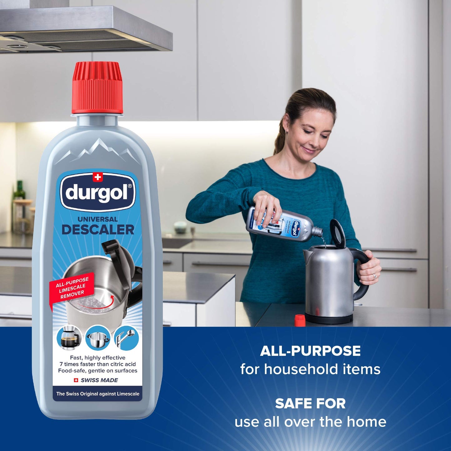 - Durgol Universal Fast Descaler for Coffee Machines | All Purpose Decalcifier and Limescale Remover | 750ml -