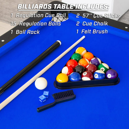 - GoSports Mid-Size 7ft x 3.9ft Billiards Game Table  | Foldable Design -
