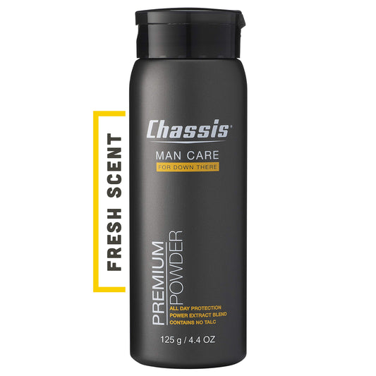 - MenChassis Premium Powder | Original Fresh Scent Talc-Free | Body Powder -