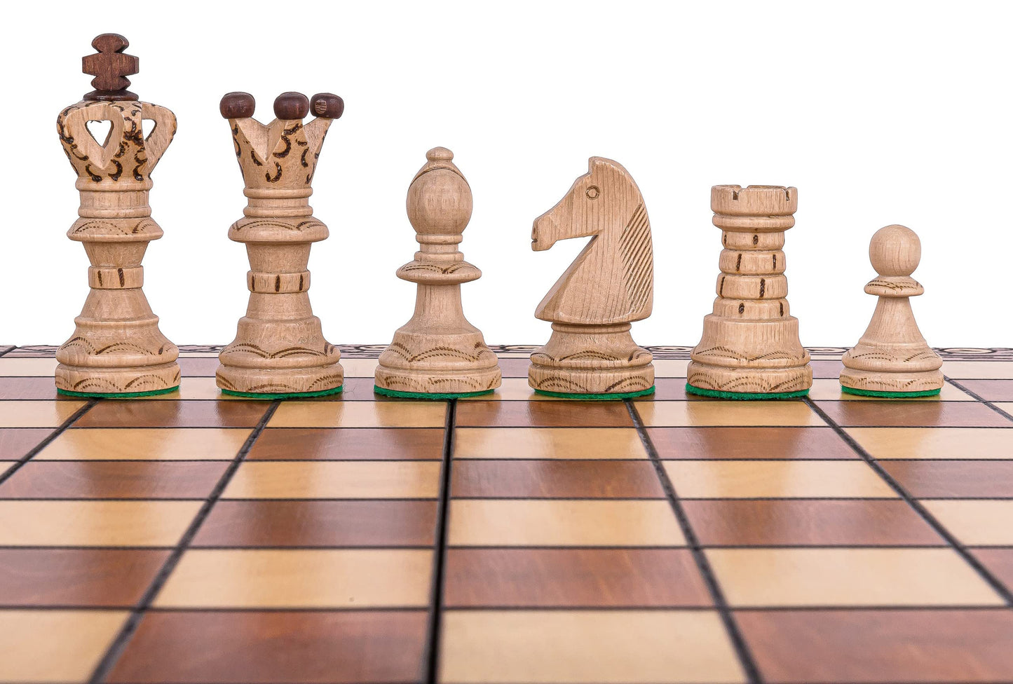 - SQUARE | Wooden Chess Set AMBASADOR | 52 x 52 cm (20.47 x 20. 47 in) -