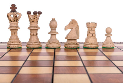 - SQUARE | Wooden Chess Set AMBASADOR | 52 x 52 cm (20.47 x 20. 47 in) -