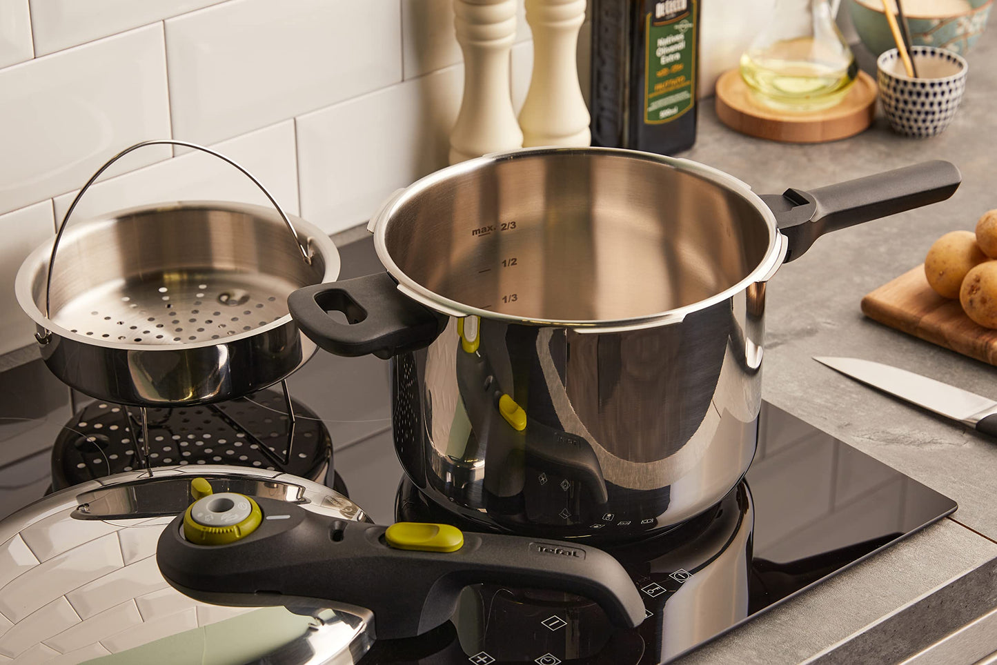 - Tefal | P2530738 Secure 5 Neo Stainless Steel Pressure Cooker | 6 L -