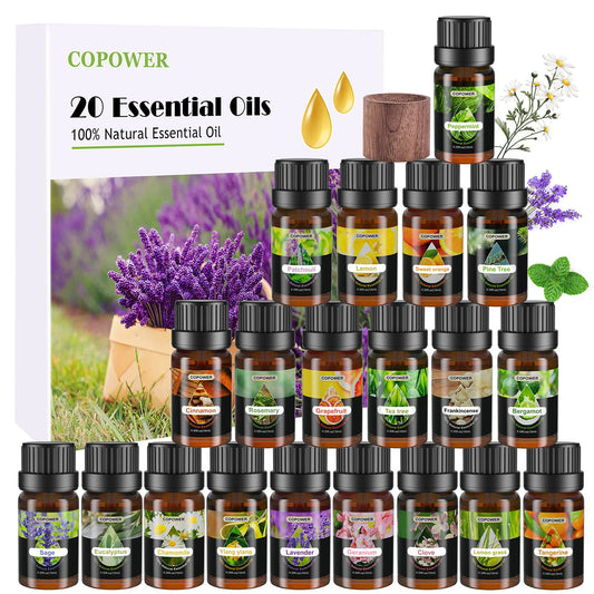 - Essential Oils for Diffusers for Home | COPOWER 20 x10mL Diffuser Oils Fragrance -