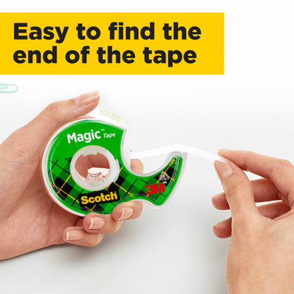 - Scotch Magic Tap | 2 Rolls on Handheld Dispenser + 1 FREE | 19 mm x 7.5 m | General Purpose Sticky Tape for Document Repair, Labelling & Sealing -