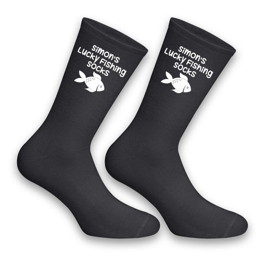 - Fancyagift Personalised Lucky Fishing Socks -
