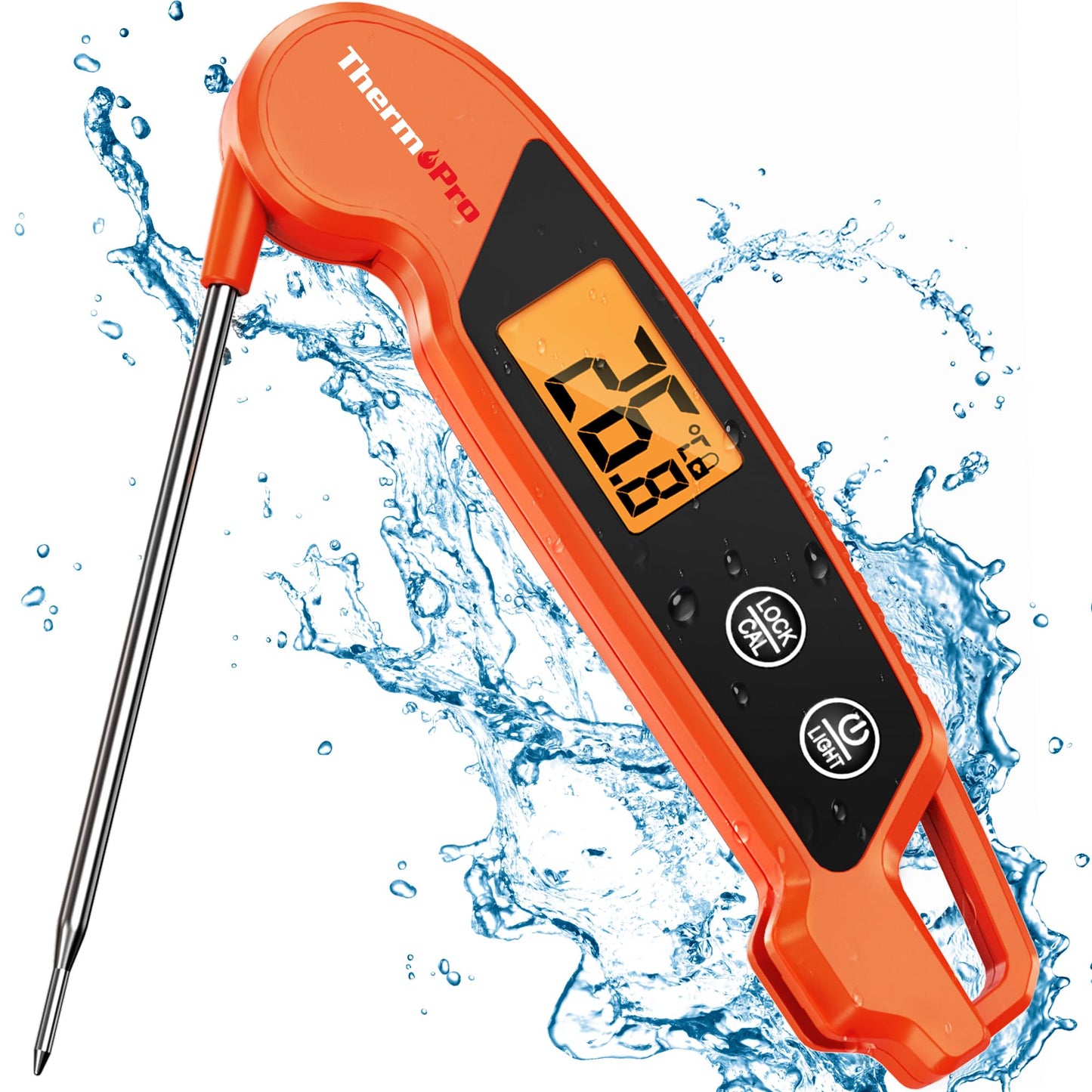 - ThermoPro TP603 Digital Meat Thermometer for Kitchen | IPX6 Waterproof Food Thermometer -