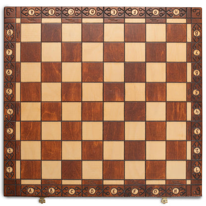 - Husaria International Folding Wooden Chess Game Set | Ambassador | 55-centimeter -