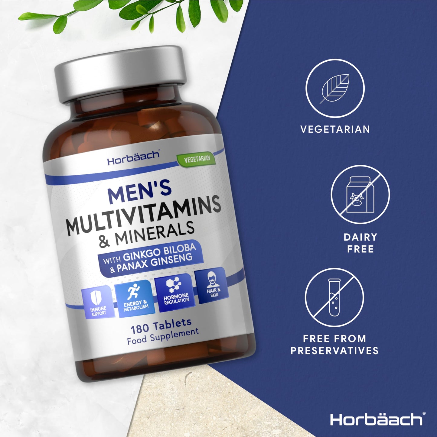 - Multivitamin Tablets for Men | 180 Count | 34 Essential Nutrients -