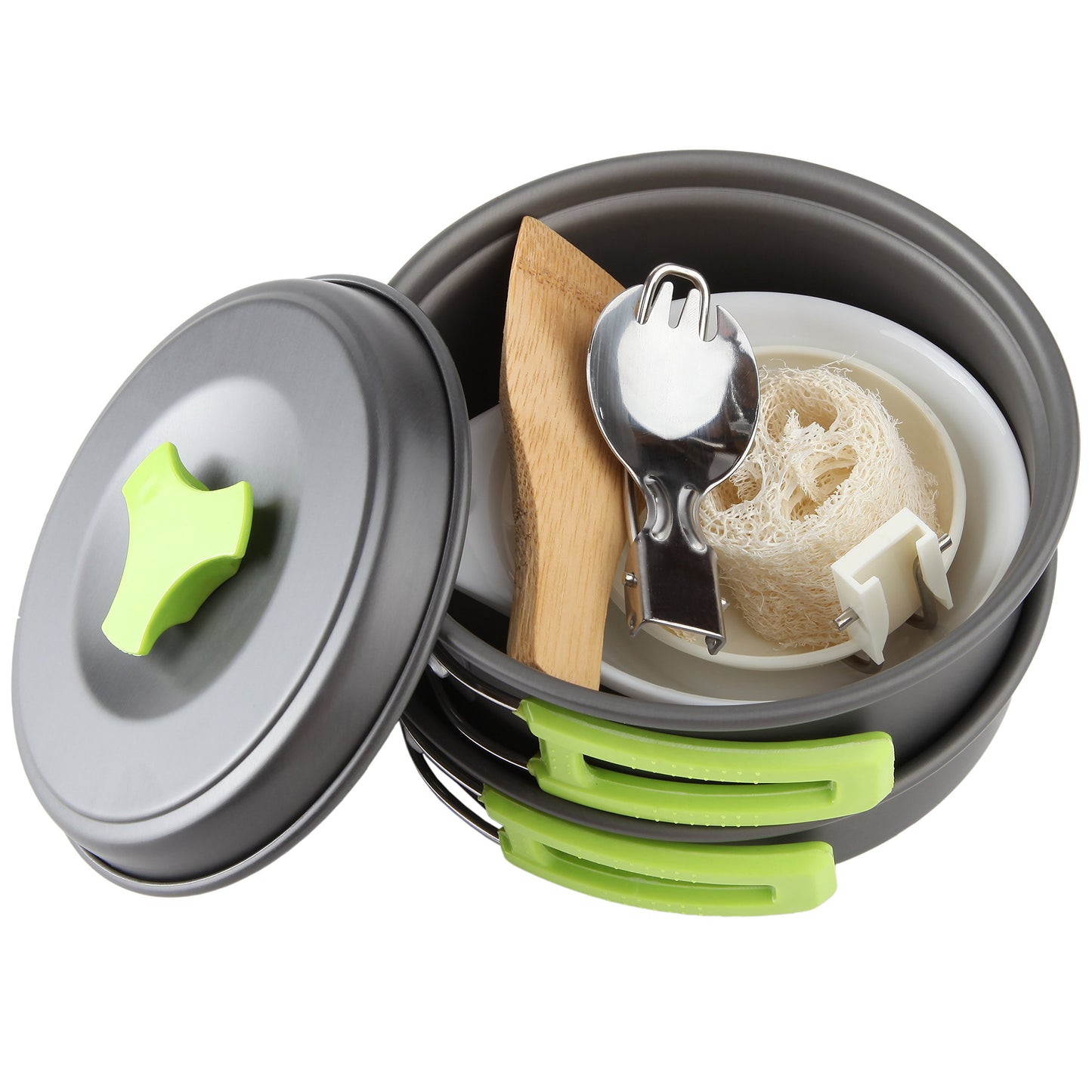 - MalloMe Camping Cookware Mess Kit | Camping Cooking Set 10 Pcs -