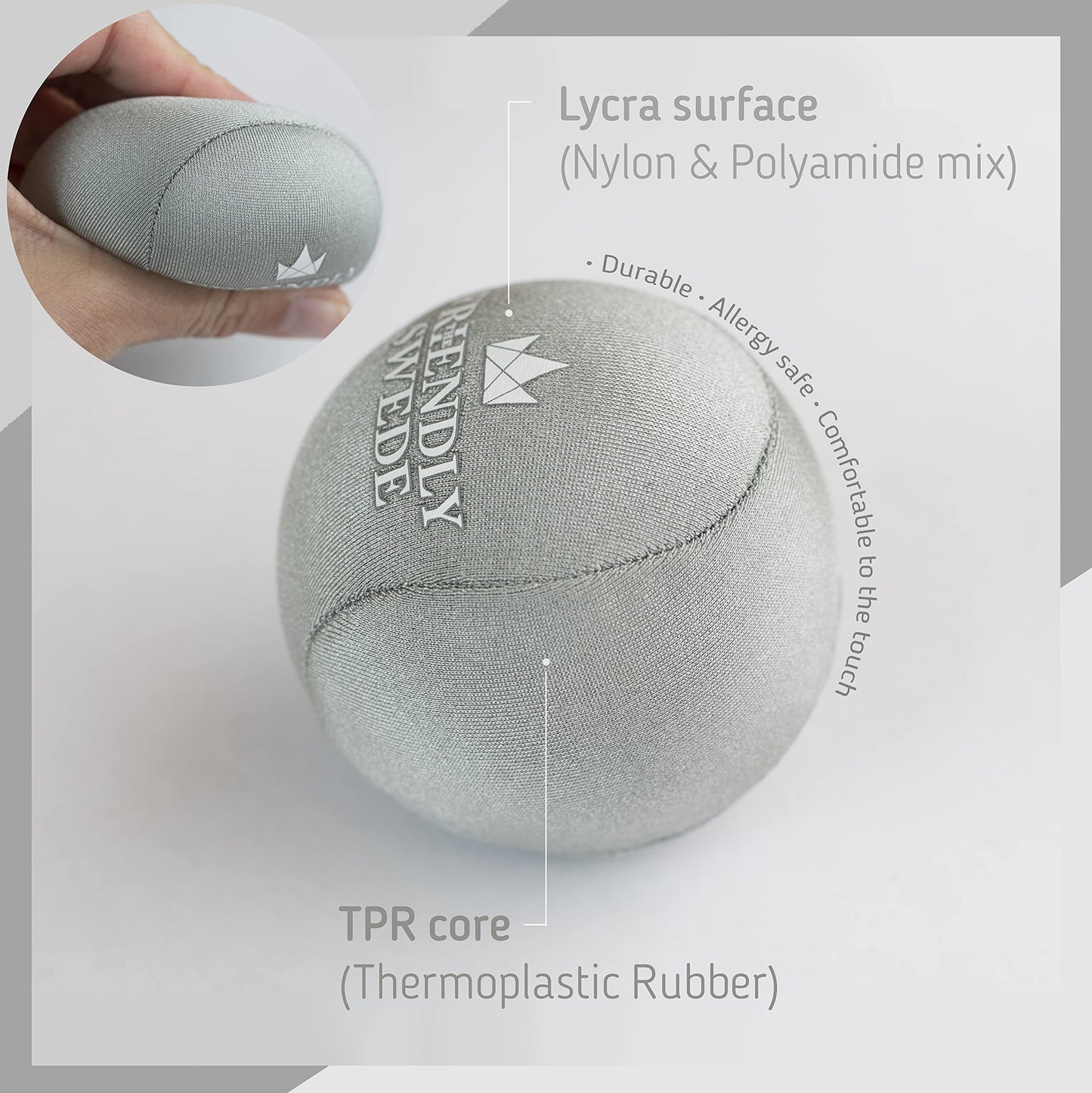 - The Friendly Swede Stress Balls for Adults | Hand Therapy Ball and Hand Exerciser -