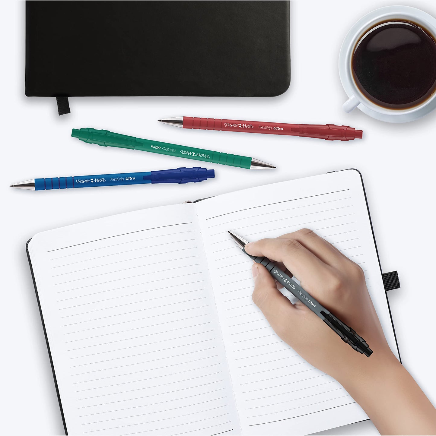 - Paper Mate Flexgrip Ultra Retractable Ballpoint Pens | Medium Point (1.0mm) | Black -