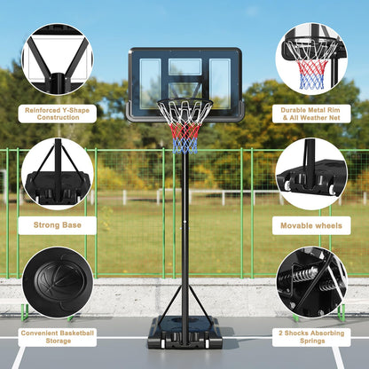 - Dripex Portable 10ft Basketball Net | Professional Outdoor Basketball Stand -