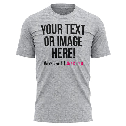 - Personalised Text and Image T Shirt-