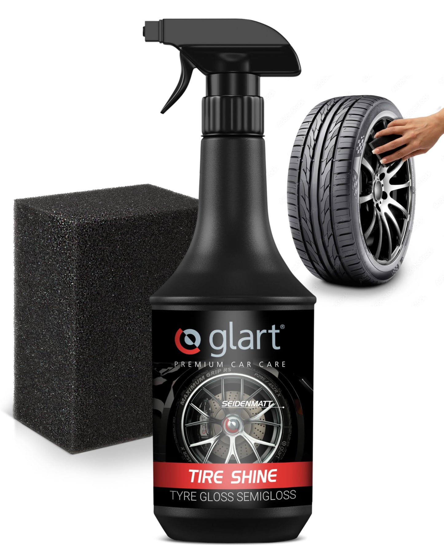 - Glart 451RK Car Tyre Shine | Tyre and Plastic Care, Rubber Care, Silky Matt -