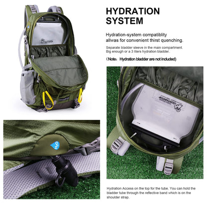 - MOUNTAINTOP Hiking Backpack | 40L |Water Resistent Trekking Rucksack for Men -