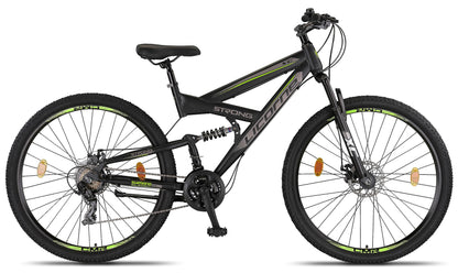 - Licorne Bike Strong D 29 Inch Mountain Bike Fully | Suitable from 150 cm | Front and Rear Disc Brake | Shimano 21 Speed Gears -