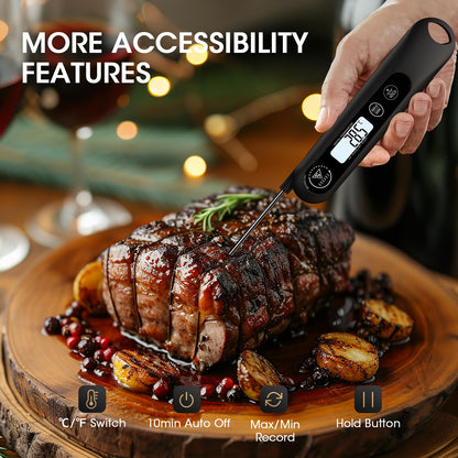 - DOQAUS Meat Thermometers | 3S Instant Read Food Thermometer | Accurate Meat Thermometer Probe With Backlight -