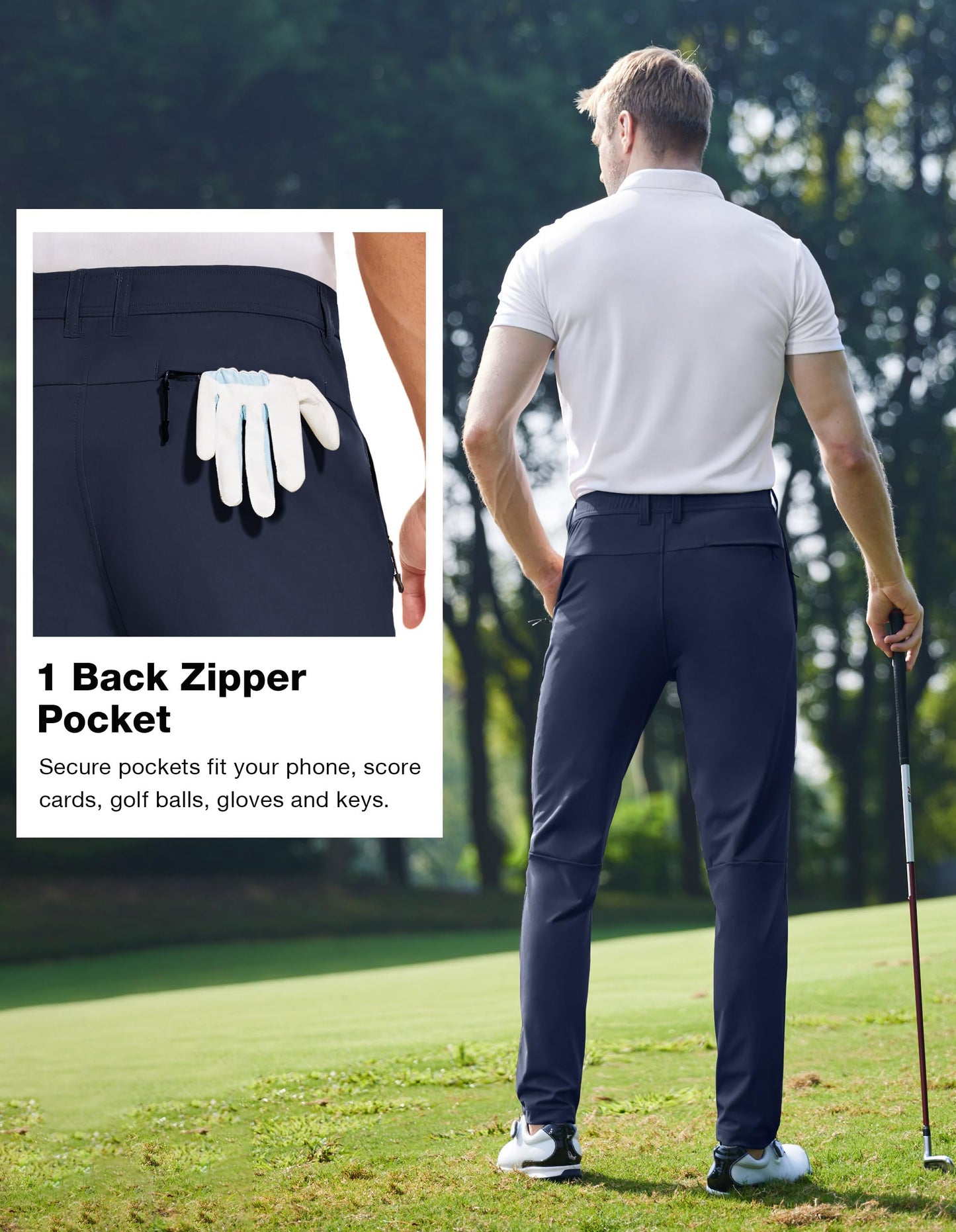 - SPECIALMAGIC | Slim-Fit Stretch Golf Pants | Water Resistant Hiking Pants -