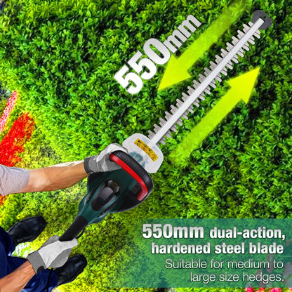 - POSENPRO 600W Corded Electric Hedge Trimmer Pruner | 550mm Electric Hedge Cutter -