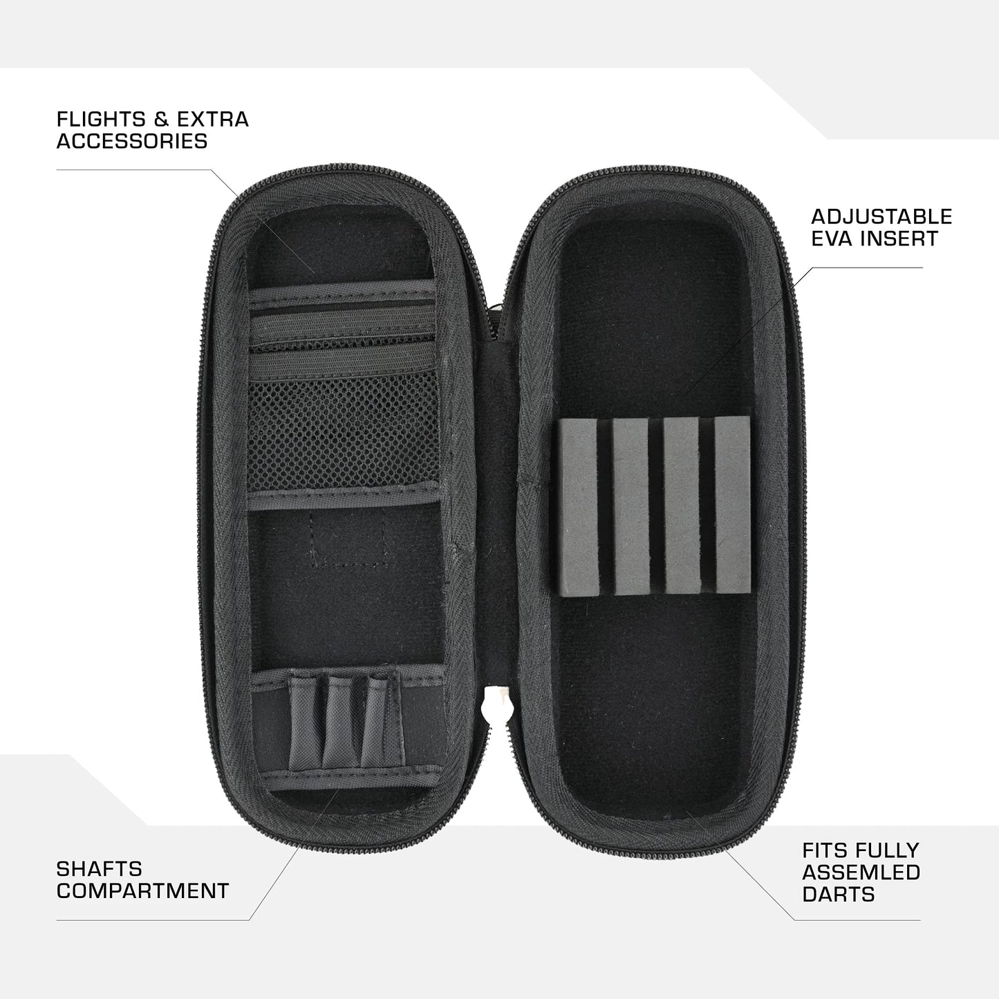 - Mission Darts Union Jack Darts Case | Freedom Wallet | Luxor Holds Assembled Darts UJ, Slim (W040) -