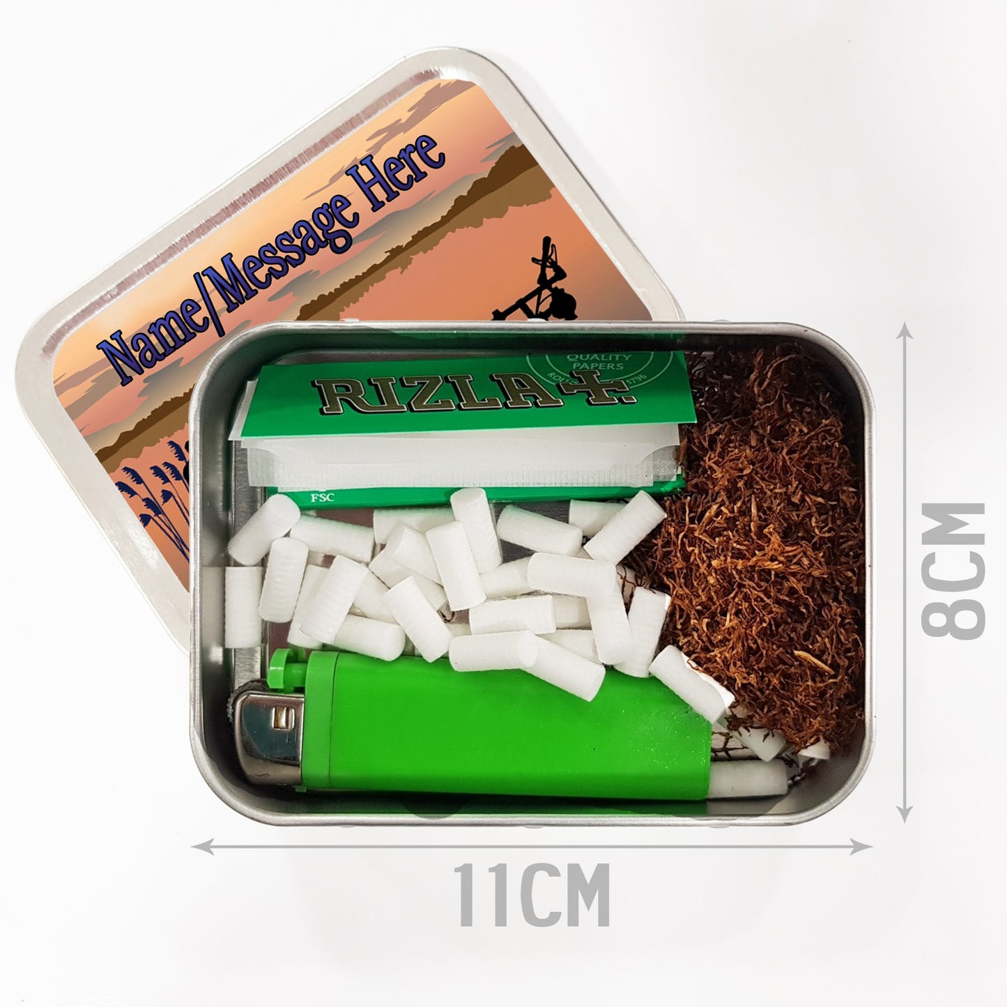 - Personalised Carp Fishing st156 2oz Tobacco Tin -