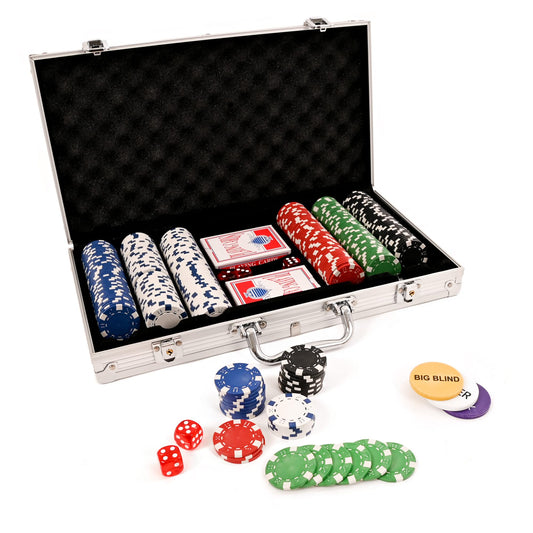 - M.Y Texas Hold'em Poker Set | 300 Piece Set in Aluminium Case -