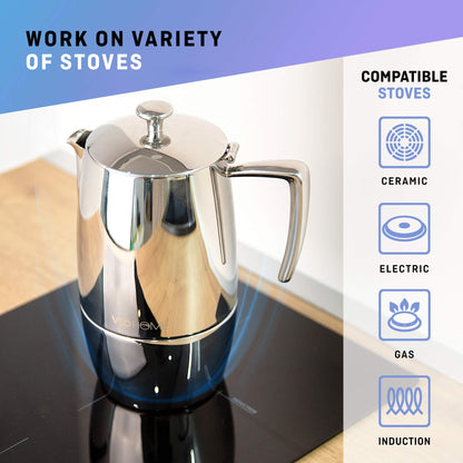 -  VeoHome Stovetop Espresso Coffee Maker -