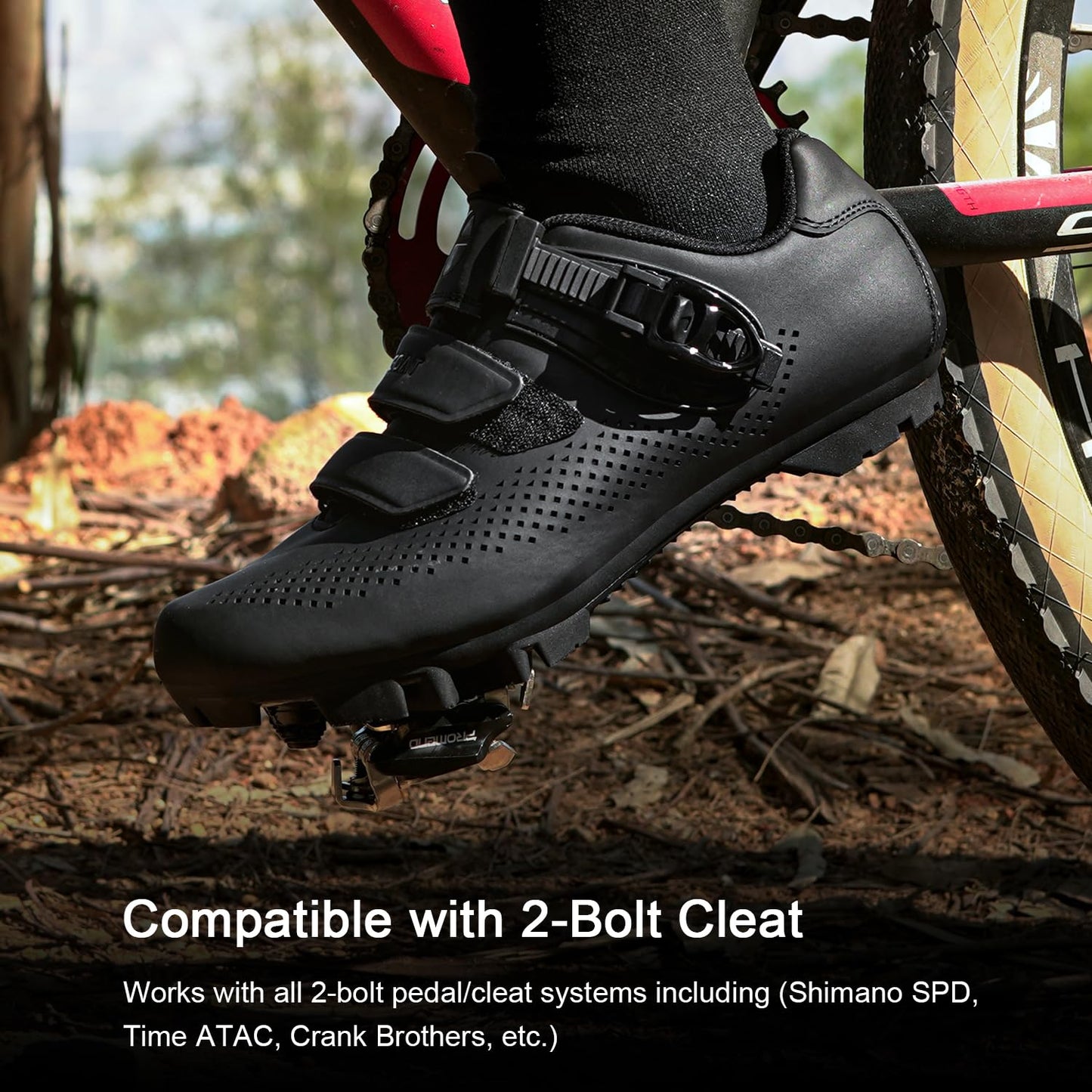 - FOTGOAT Mens Mountain Bike Cycling Shoes -