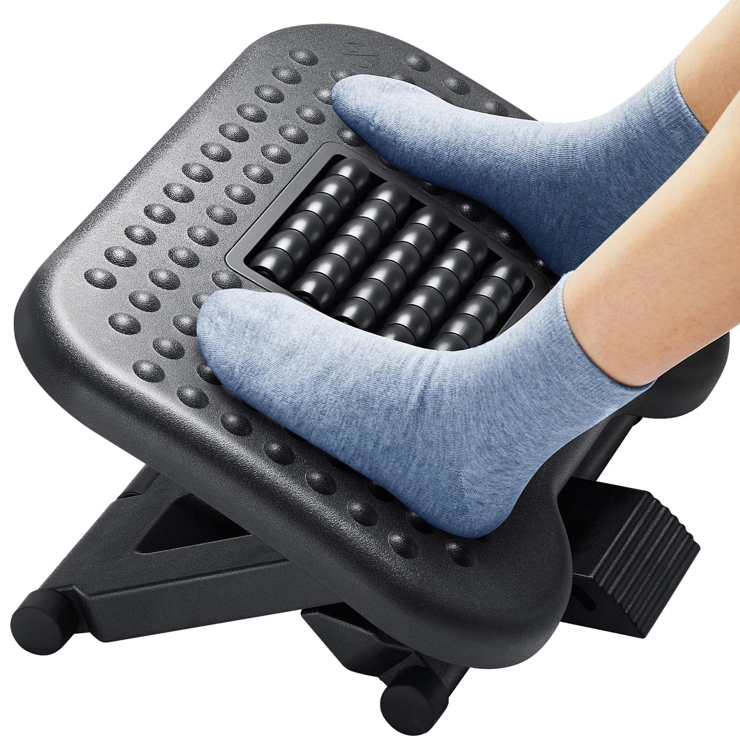 - HUANUO Foot Rest | Foot Rest Under Desk | Adjustable Angle & 3 Different Height Positions -